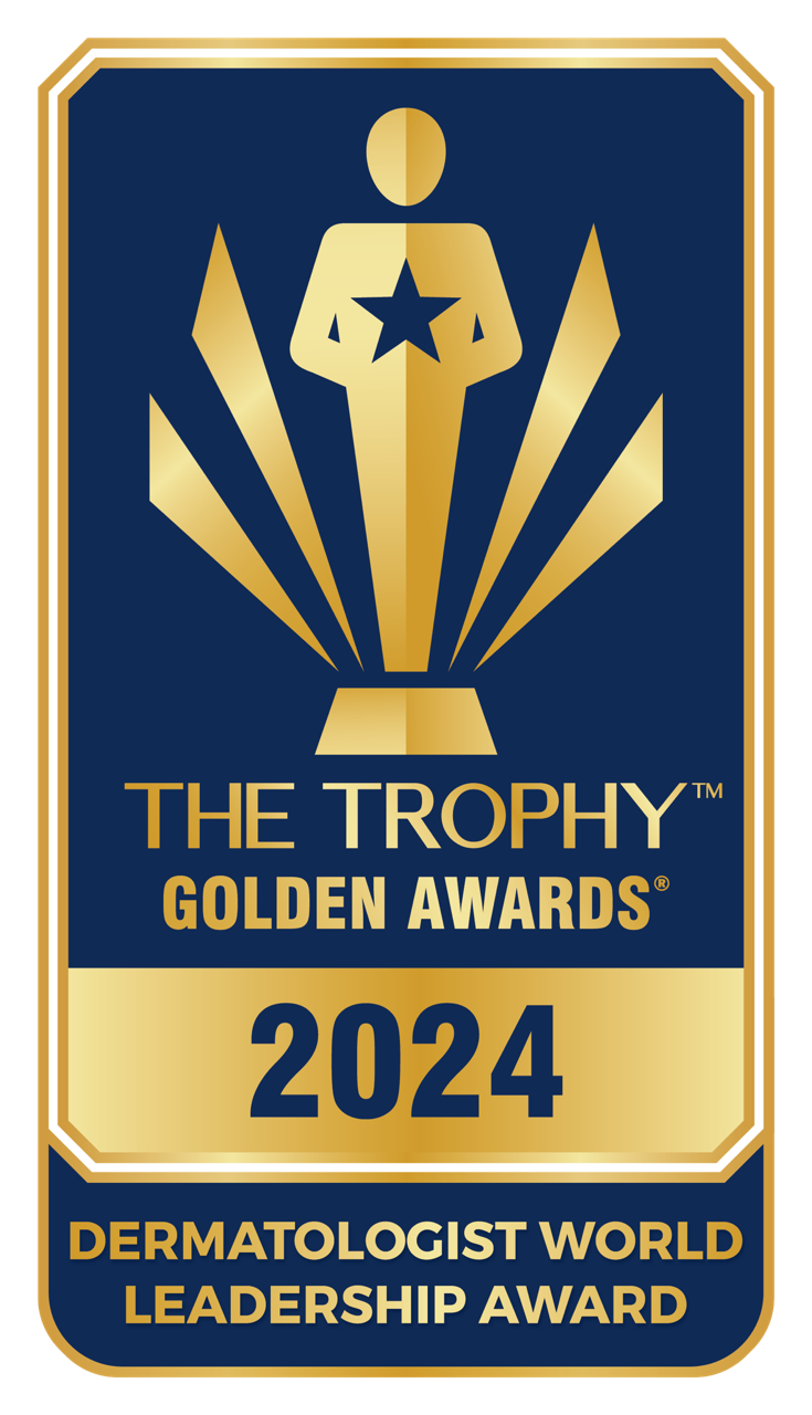 Golden Awards Trophy For Lefteris Papanikolaou LP Clinic Dermatologist World Leadership Award Golden Awards Trophy For Lefteris Papanikolaou LP Clinic Dermatologist World Leadership Award